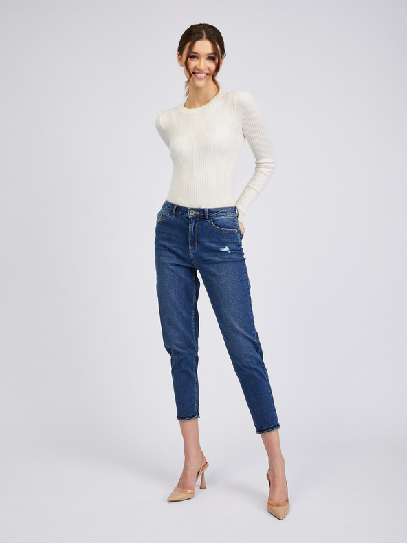 Orsay Jeans cropped mom fit da donna blu scuro ORSAY