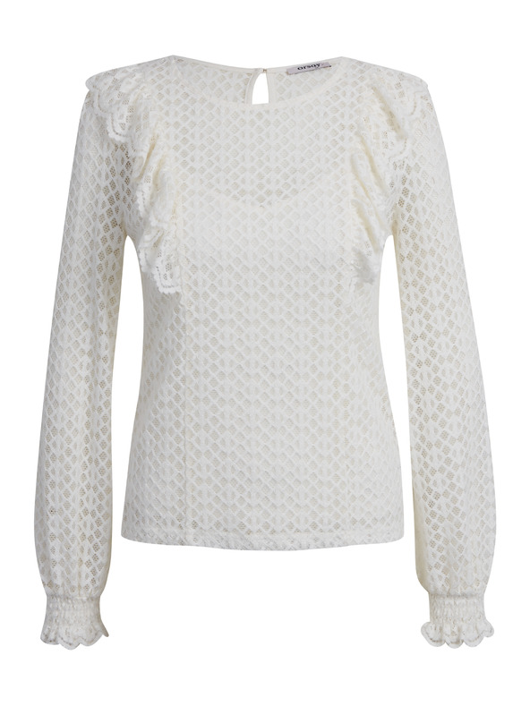 Orsay Camicetta bianca da donna a fantasia ORSAY