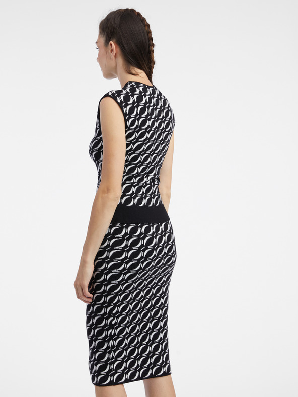 Orsay Maglia da donna a fantasia bianca e nera ORSAY