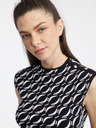 Orsay Maglia da donna a fantasia bianca e nera ORSAY