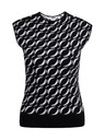 Orsay Maglia da donna a fantasia bianca e nera ORSAY