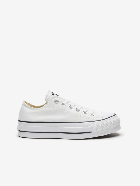 Converse Sneakers Converse Chuck Taylor All Star in tela bianca con plateau