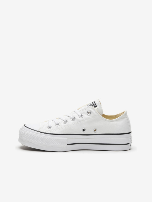 Converse Sneakers Converse Chuck Taylor All Star in tela bianca con plateau