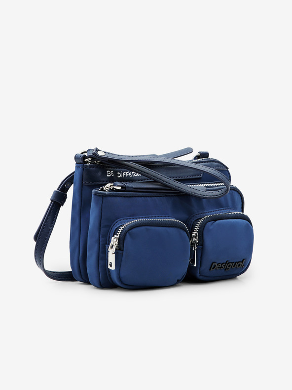 Desigual Borsa a tracolla Desigual Pocketmas Linda blu da donna