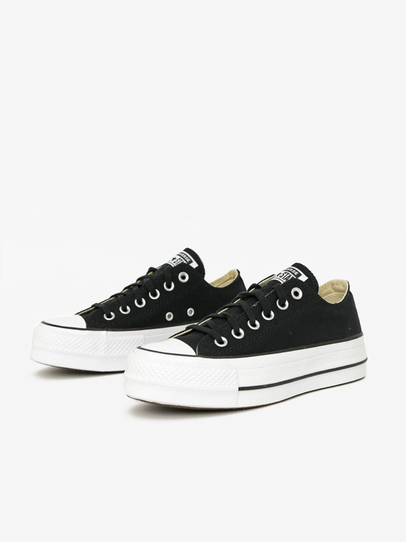 Converse Sneakers Converse Chuck Taylor All Star in tela nera con plateau