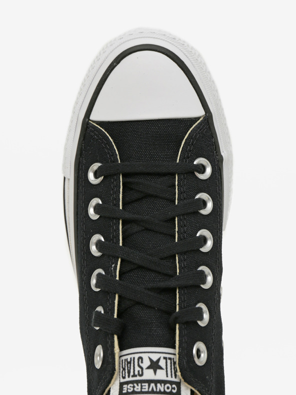 Converse Sneakers Converse Chuck Taylor All Star in tela nera con plateau