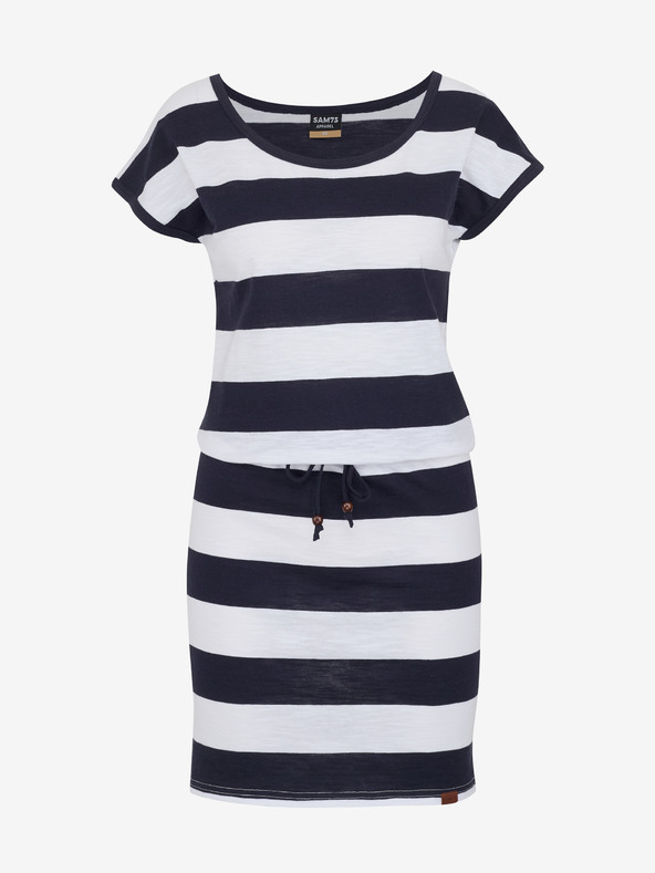 Sam 73 Abito a righe bianco e blu da donna SAM 73 Reyna