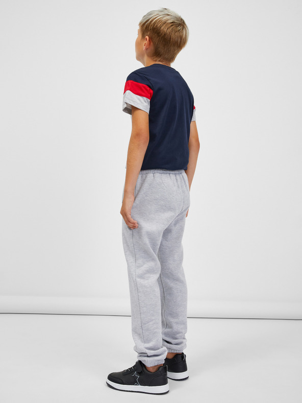 Sam 73 Pantaloni da ginnastica a righe grigio chiaro per bambini SAM 73 Riardin