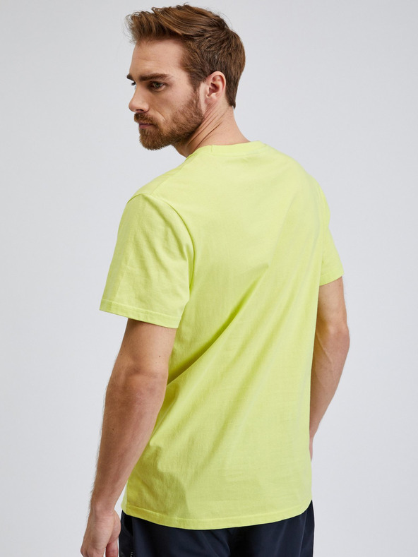 Sam 73 T-shirt uomo gialla in cotone con taschino SAM73 Fenaklid