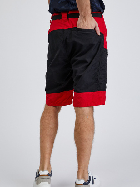 Sam 73 Pantaloncini da uomo neri e rossi SAM73 Andalusit