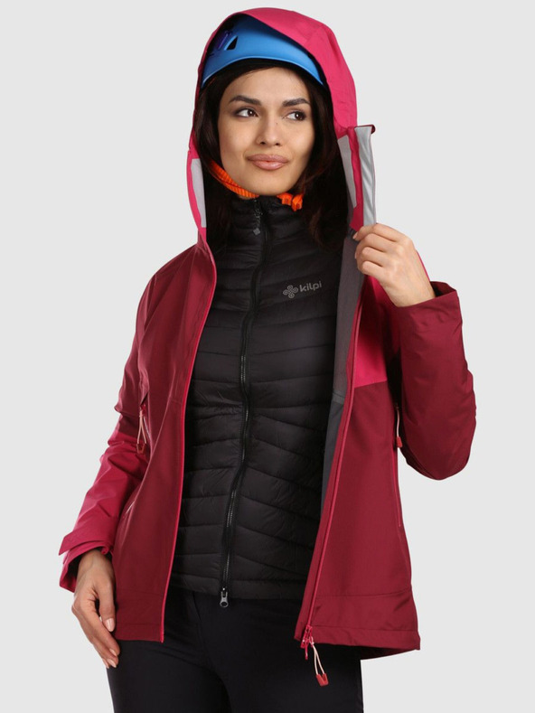 Kilpi Giacca Hardshell impermeabile donna Kilpi MAMBA-W Rosso scuro