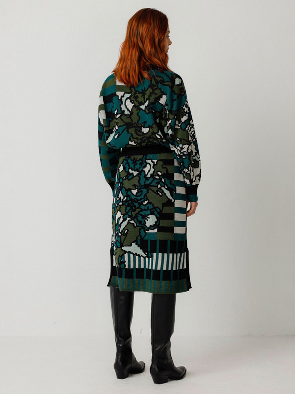 SKFK Gonna floreale SKFK verde Donna Falda Alda