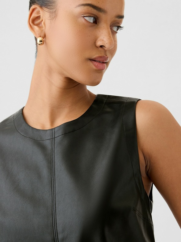 GAP Faux Leather Top GAP