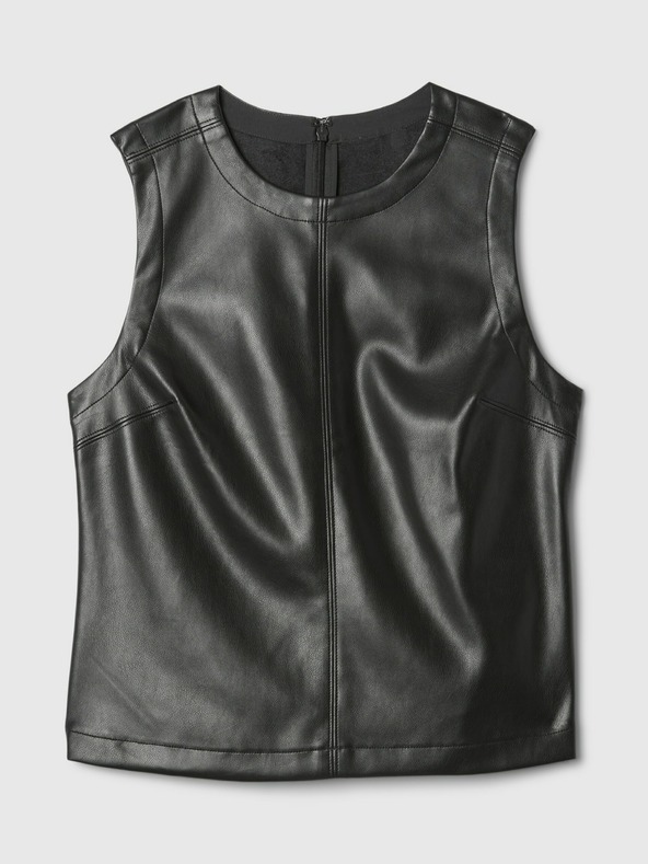 GAP Faux Leather Top GAP