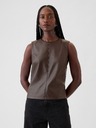 GAP Faux Leather Top GAP