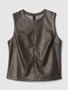 GAP Faux Leather Top GAP
