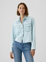 GAP Cropped Western Denim Shirt GAP