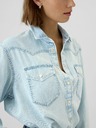 GAP Cropped Western Denim Shirt GAP