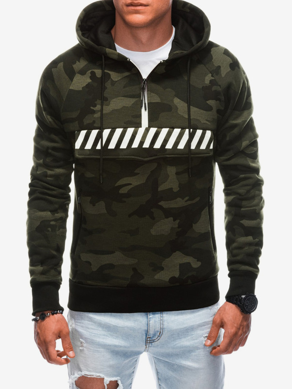 Edoti Felpa con cappuccio da uomo Edoti