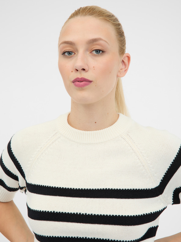 Orsay Maglione a maniche corte da donna crema ORSAY