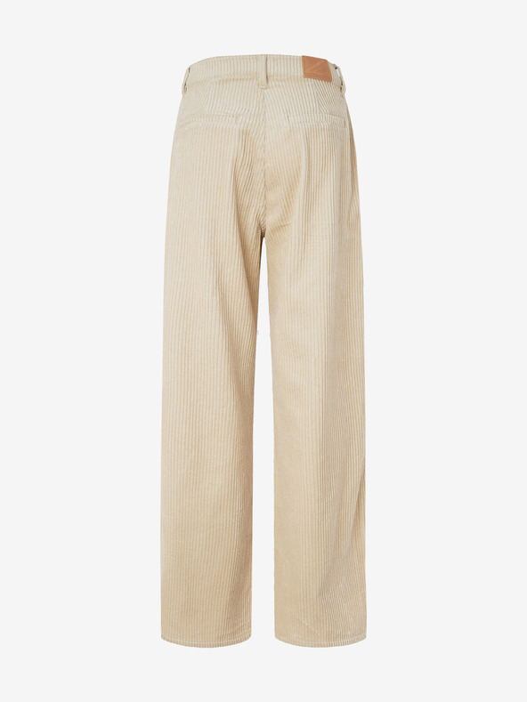 Pepe Jeans Pantaloni a coste da donna crema Pepe Jeans Cecilia Cord
