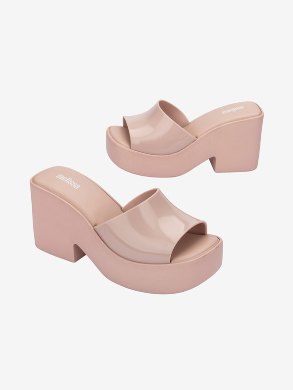 Melissa Pantofole con tacco rosa chiaro da donna Melissa Posh