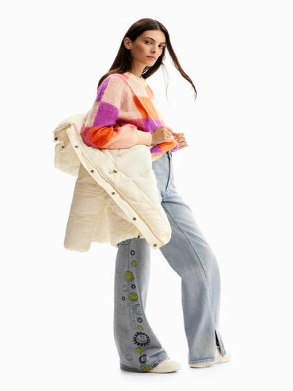 Desigual Giacca invernale Desigual Tulip crema da donna