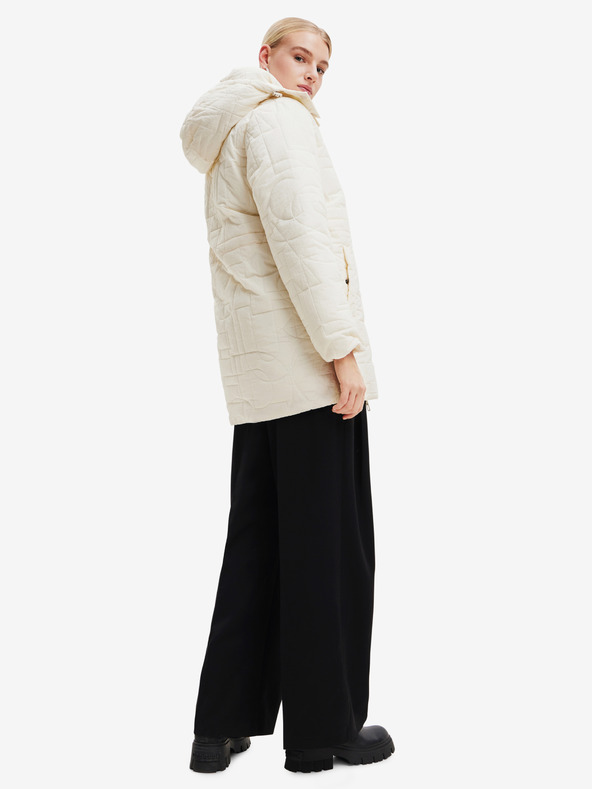 Desigual Giacca invernale Desigual Tulip crema da donna