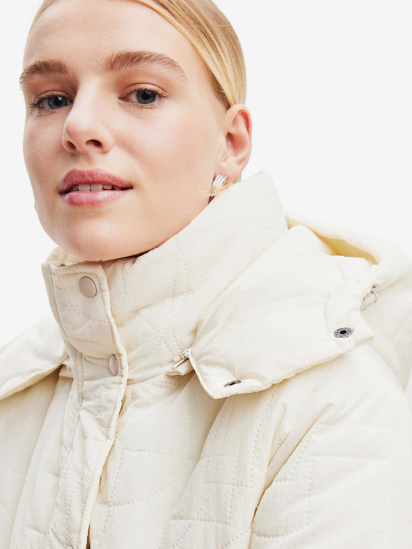 Desigual Giacca invernale Desigual Tulip crema da donna