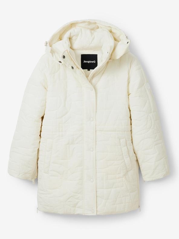 Desigual Giacca invernale Desigual Tulip crema da donna