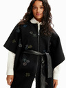 Desigual Desigual Threadflor Milano poncho fantasia da donna nero