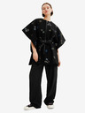 Desigual Desigual Threadflor Milano poncho fantasia da donna nero