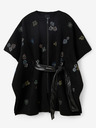 Desigual Desigual Threadflor Milano poncho fantasia da donna nero