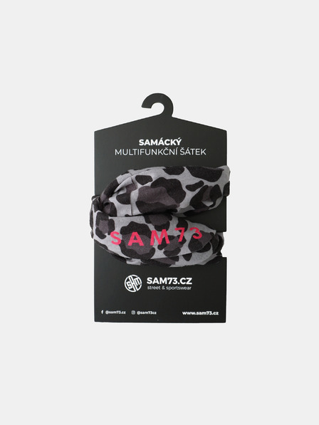Sam 73 Sciarpa multifunzionale grigio scuro da donna a fantasia SAM 73