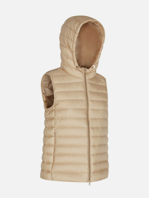 Geox Gilet in piuma beige da donna Geox Jaysen