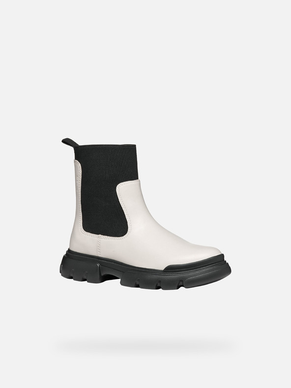 Geox Crema Ragazze Stivaletti Geox Junette Ragazza