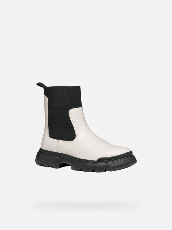 Geox Crema Ragazze Stivaletti Geox Junette Ragazza