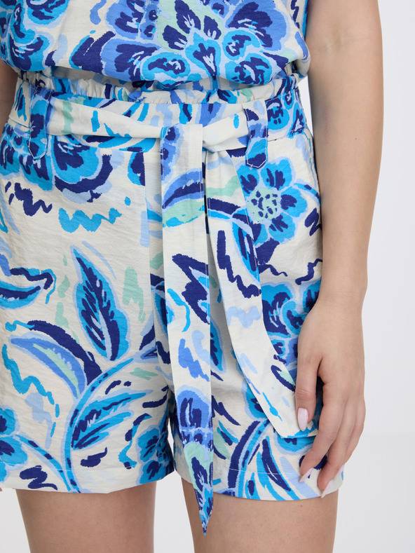 Orsay Pantaloncini da donna ORSAY blu chiaro a fantasia