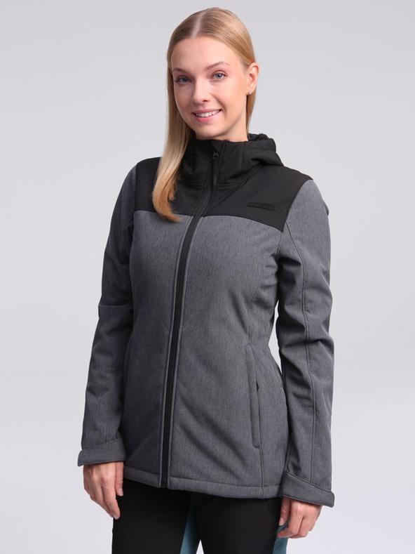 Loap Giacca softshell da donna nera e grigia LOAP LUKA