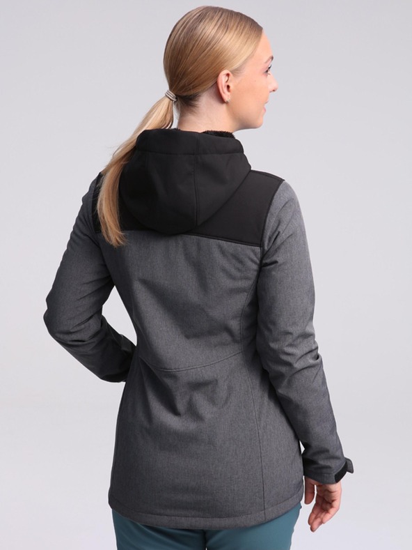 Loap Giacca softshell da donna nera e grigia LOAP LUKA
