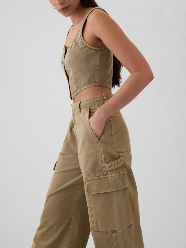 GAP Pantaloni con tasche Baggy Khaki Cargo GAP