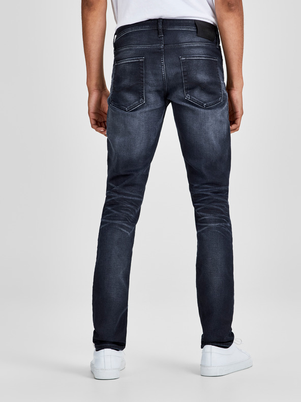 Jack & Jones Jeans slim fit blu scuro con effetto ricamato Jack & Jones Glenn