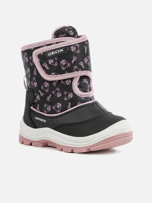 Geox Stivaletti neri da bambina Geox Flanfil ABX