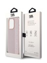 Karl Lagerfeld Karl Lagerfeld PU Saffiano Strass Charm Back Cover per iPhone 15 Pro Max Rosa