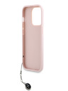 Karl Lagerfeld Karl Lagerfeld PU Saffiano Charm Cover posteriore per iPhone 14 Pro Max Rosa