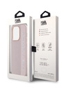 Karl Lagerfeld Karl Lagerfeld PU Saffiano Charm Cover posteriore per iPhone 14 Pro Max Rosa