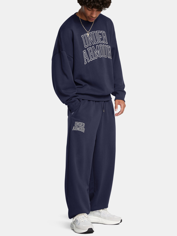 Under Armour Felpa Under Armour UA Icon HWT Terry OS Crew-BLU Uomo