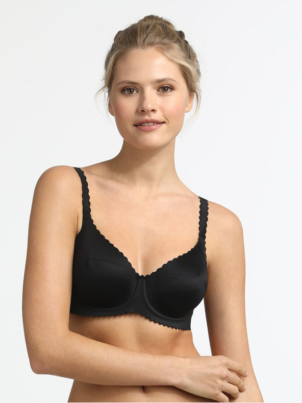 DIM Reggiseno nero da donna con ferretto Dim