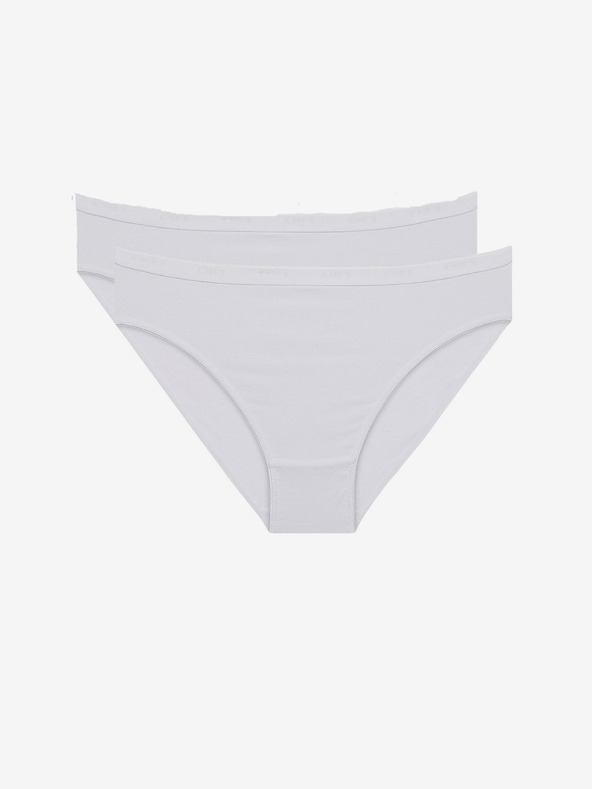 DIM Set di due pantaloni da donna in bianco Dim