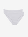 DIM Set di due pantaloni da donna in bianco Dim